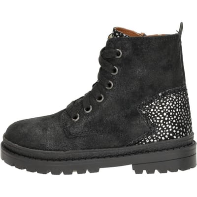 KEQ Veterschoen hoog Veterschoen hoog - Zwart - Maat 25