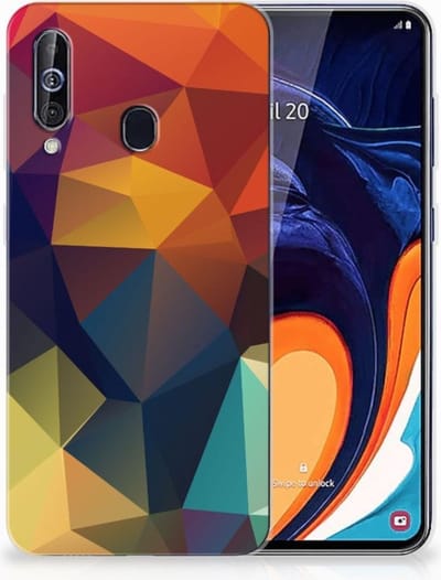 Samsung Galaxy A60 TPU Hoesje Polygon Color