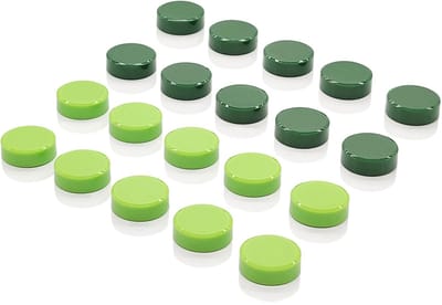 Kleurige koelkastmagneten - decoratieve magneten - 20 stuks - Donkergroen-Lichtgroen