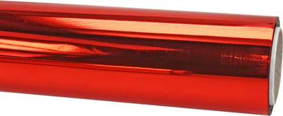 cadeaupapier op rol Rood Metallic Folie – Inpakpapier- Breedte 70 cm - 20m lang