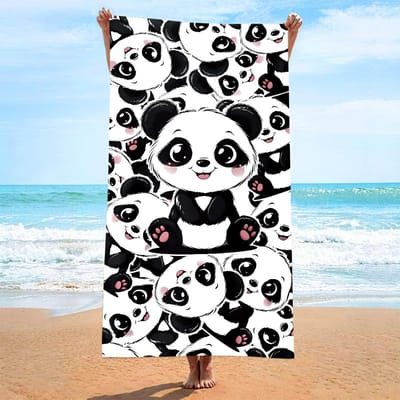 Tropische Droom Letterprint Strandlaken Polyester Groene Palmbladeren Sneldrogend Badhanddoeken Zomervakantie Zwembad Zandbestendig Dekentje 35x75cm&1pc
