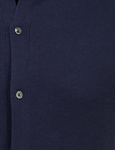 Doorknoop polo Born with Appetite navy korte mouw fulton knitted