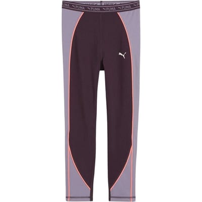 Puma Tweekleurige sportlegging met 7/8-lengte voor kinderen (Pruim Paars)