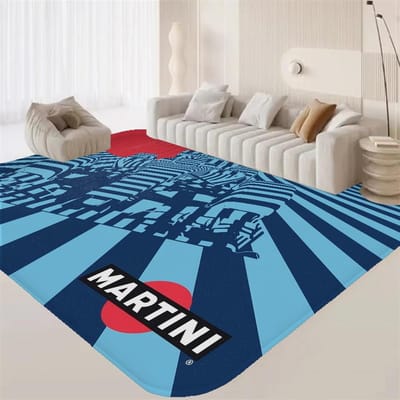 M-Martini Racing logo Kamerkleden Wasbaar Antislip Woonkamer Bank Stoelen Vloerkleed Keuken Alfombra 80*160cm