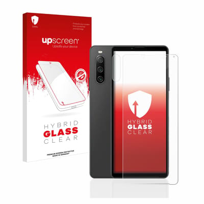 upscreen - Screenprotector voor Sony Xperia 10 IV (Voor+Camera) - Folie Beschermfolie Beschermglas transparant