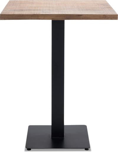 Icon Living - Horeca Bartafel James - 80x80 - Hout Naturel - Tafelonderstel Zwart