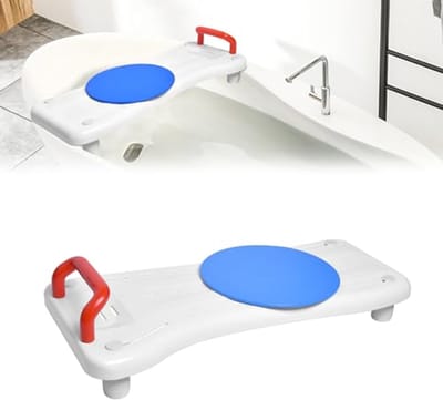 Badplank met Draaiplateau voor Senioren en Personen met Beperkte Mobiliteit - Veilig en Comfortabel Bad