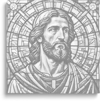 Jezus | Dot painting | 50x50cm  Meest gekozen | Dot painting | Oh My Dotz | Dots stippen | Diamond painting & Schilderen op nummer alternatief | Happy hobby