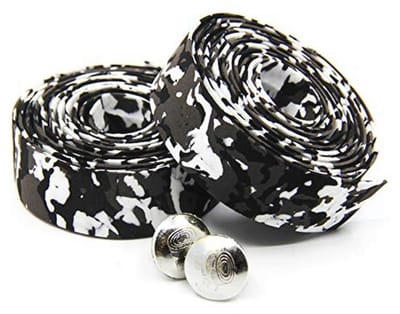Antislip Racefiets Stuurband voor Mountainbike - Zwart-Wit Camouflage