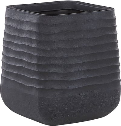 PARIKIA - Plantenbak - Zwart - 49 cm - Polyresin