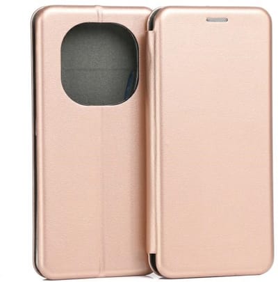 Beline Book Magnetic Serie - Hoesje voor mobiele telefoon - Różowo-złoty - Magnetisch - Eco-leer