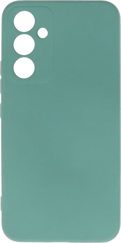 Camera bescherming Siliconen back cover hoesje met zachte microvezelvoering - Geschikt voor Samsung Galaxy A34/A34 5G - Groen