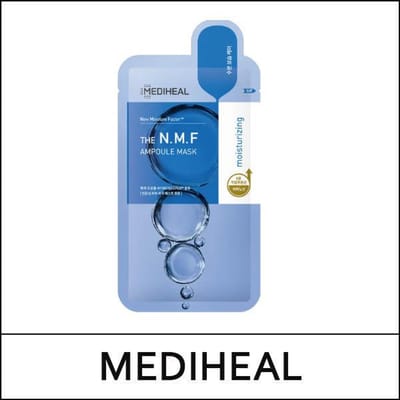 MediHeal The N.M.F Ampoule Mask 10ea + RANDOM GIFT blue