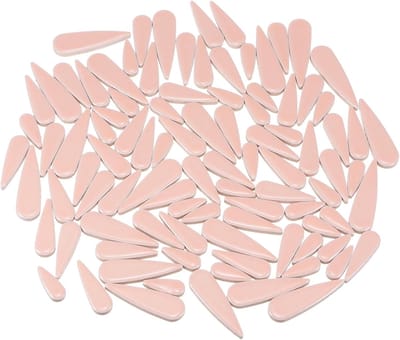 Mozaïektegels Druppelvorm - Keramische Stukjes - Kunst en Decoratie - Glad en Duurzaam Materiaal - Mix van Maten - Roze