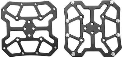 Pedaaladapter voor fiets - Platformpedalen zonder clip voor MTB, aluminium SPD, 1 paar (zwart)