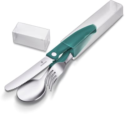 Victorinox Swiss Classic 3-delige Bestekset - Oranje - RVS