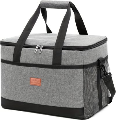 Bovista Koelbox - Koeltas - Frigobox - Autokoelbox - Lichtgewicht - Coolbox - Wielen - Draagbaar - Grijs