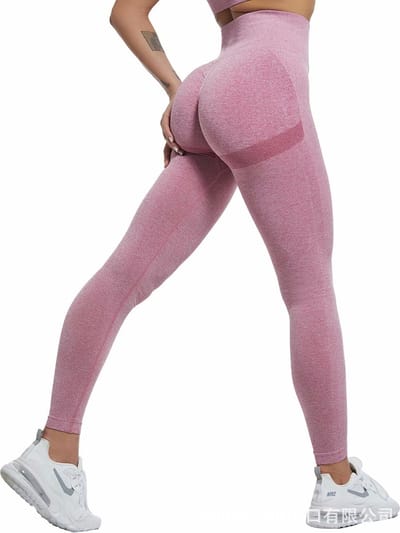 Gym Revolution - Sportlegging dames - Sportkleding dames - Sportbroek dames - Sportlegging - Push up - Shape legging - Sportlegging dames high waist - Hardloopbroek dames - yoga legging dames - Roze Maat L