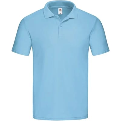Fruit Of The Loom Origineel Poloshirt voor Volwassenen Azul Cielo - S