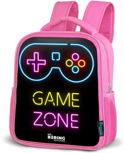 NoBoringSuitcases.com® - Rugzak roze - Schooltas meisjes - Qoute met neonkleuren - Kinder rugtas meisje - Boekentas kind - Kinderrugzak voor school - Schoolrugzak