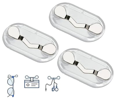 Magnetische Hanger - 3 Stuks - Clip Hemd - Id-Kaarthouder - Magnetisch Bril Clip - Brillen Houder Magneet - Kan Aan Kleding Worde - Magnetische Broche - Broche-Type Houder Voor Brillen - Voor Bril Balpen Badge Accessoires
