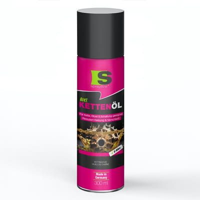 Spraytive 1x 300ml kettingolie – fiets smeermiddel voor ketting en aandrijving – vermindert wrijving en beschermt tegen roest en vocht