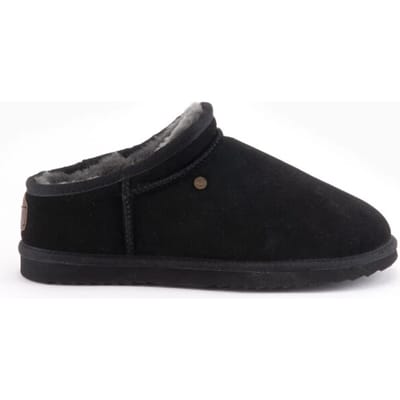 Warmbat Conner Suede Heren Sloffen - Zwart