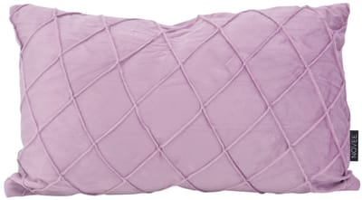 Sierkussen Velvet Cross Lila | 30x50 cm | Velvet/Polyester