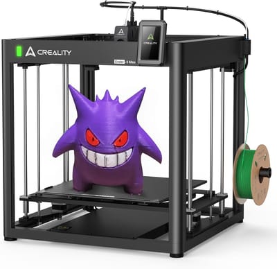 Creality Ender-5 Max 3D-printer - 64-punts automatische bednivellering - Dubbele Z-as - 700 mm/s ultrasnel printen - Groot bouwvolume van 400 x 400 x 400 mm - Nauwkeurige FDM-printing bij 300°C hoge temperatuur