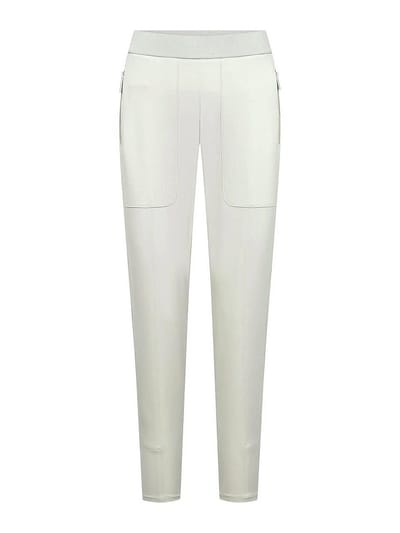 Enkellange Slim Fit jersey broek Van Raffaello Rossi beige