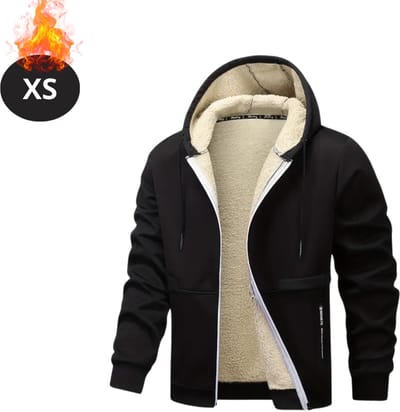 Livano Winterjas - Parka - Heren - Winter - Fleecejas - Volwassen - Stijlvol - Met Capuchon - Gewatteerde Jas - Zwart - XS