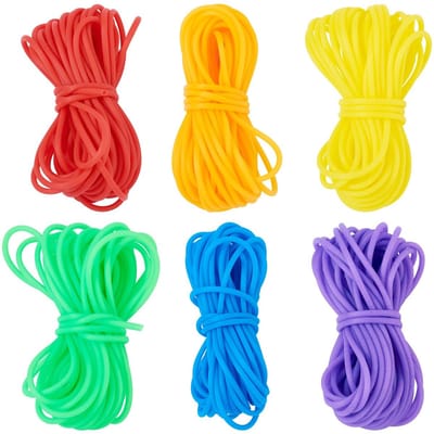 Dailygoods- Geheugendraad 30M - Holle Pijp - PVC/Synthetisch Rubber - 2mm Dikte - Witte Plastic Spoel - Handig Verpakt - Sieradenkoord