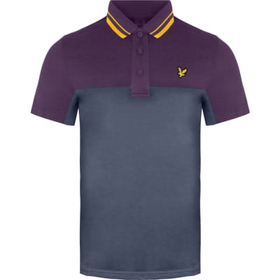 Lyle & Scott Kendall Heren Grijs/Paars Poloshirt