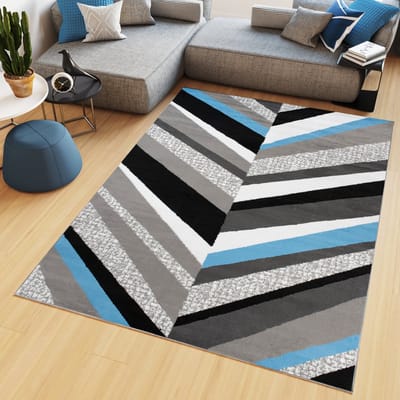 Tapiso Maya Vloerkleed Grijs Woonkamer Laagpolig Tapijt Maat- 130x190