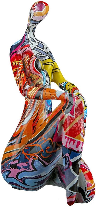 POPART lady /voor jou handgemaakt - Woondecoratie voor Binnen of Buiten van polyresin- Beelden en Figuren - Decoratie Woonkamer/Slaapkamer -  kunst beeld