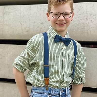Sir Redman - Strikken - kinderstrik Gracefull Groom blue - denimblauw