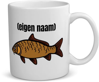 Akyol - vis met eigen naam koffiemok - theemok - Vis - vissen liefhebbers - iemand die houdt van vissen - verjaardag - cadeau - kado - 350 ML inhoud