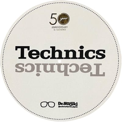 Dr. Suzuki X Technics 12" 50th Limited Edition, white - Slipmat voor platenspeler