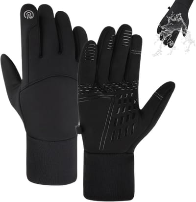 Waterdichte winterhandschoenen voor heren - Winddicht & touchscreen geschikt - Ideaal voor fietsen, skiën en buitenwerk - Maat XL - 1 paar