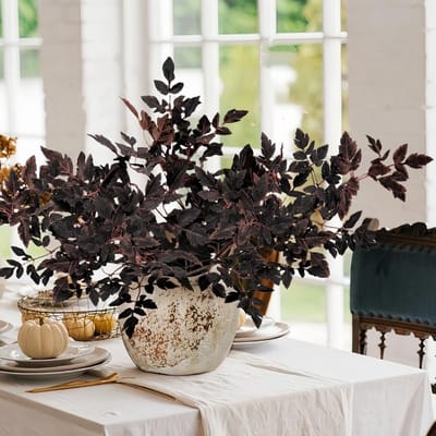 Famanu - Kunstplanten, herfstdecoratie, 3 stuks, herfstbladeren, takken, kunstbladeren, 80 cm, decoratieve takken, kunstplant voor Thanksgiving, Halloween, herfstfeest, tafel, huisdecoratie