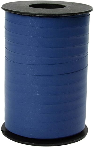 Cadeaulint, b: 10 mm, blauw, mat, 250 m