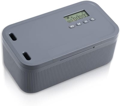 Tijdslot container voor mobiele telefoons met 2 werkmodi, robuust en draagbaar, 24 x 13,2 x 9,7 cm, ideaal voor focus en productiviteit