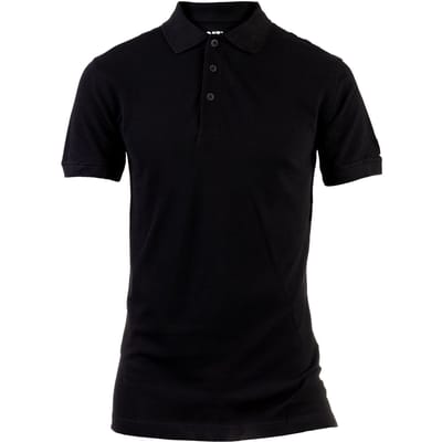 Caterpillar Essentials Katoenen Zwarte Poloshirt voor Mannen