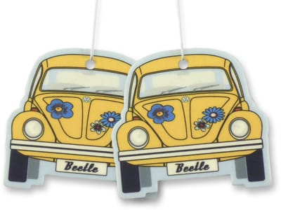 VW Collection by BRISA - Set van 2 Volkswagen luchtverfrissers met VW Kever/Beetle-motief (Kokosnoot)