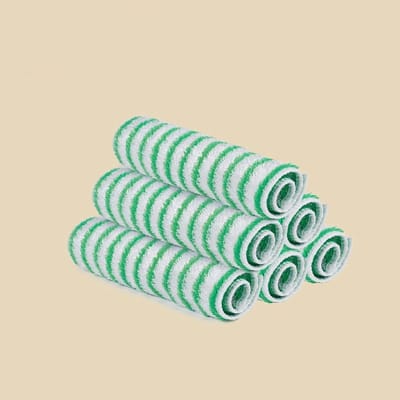 Afwasdoeken Bamboevezel - Keukendoeken Verdikt - Hygiënisch Keukenwerk - Dubbellaags Absorberend - 18x23CM - Groen Patroon
