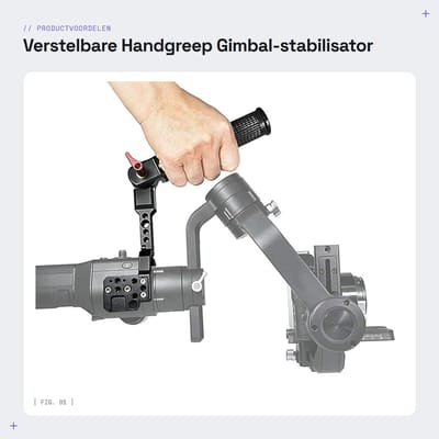 Dailygoods- Handgreep Verstelbaar - Sling Grip - Aluminiumlegering - Ergonomisch Ontwerp - Lichtgewicht - Geschikt voor Ronin-S/Ronin-SC - Stabilisatorhandgreep
