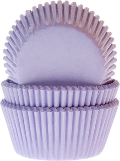 House of Marie Cupcake Vormpjes - Lila - pk/50 - Baking Cups voor Muffins en Cupcakes
