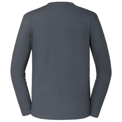 Russell Unisex Klassiek T-shirt met lange mouwen voor volwassenen (Konvooi Grijs)
