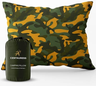 Opvouwbaar Camping Kussen met Memory Foam | Wasbare Hoes & Pouch | Ideaal voor Reizen en Wandelen