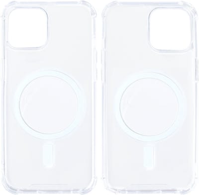 Rixus For iPhone 14 Pro Anti-Burst Case With Magsafe Transparent